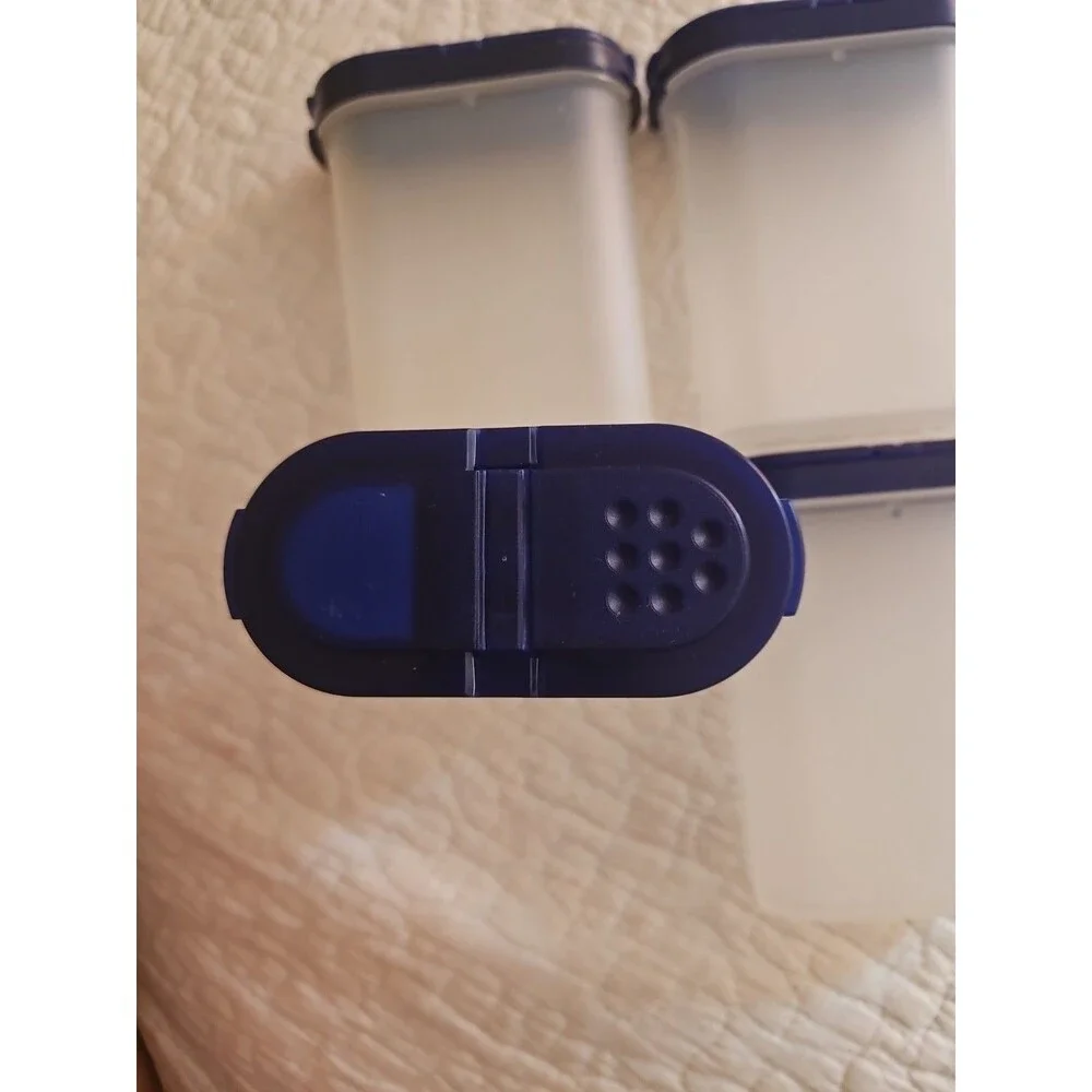 4 Vintage Tupperware Modular Mates Large Spice Shakers Storage Containers  1846 - Picture 2 of 5